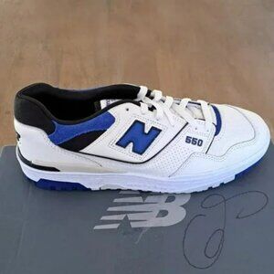New Balance 550 - Color: Sea Salt/Team Royal - Size: Men 9
